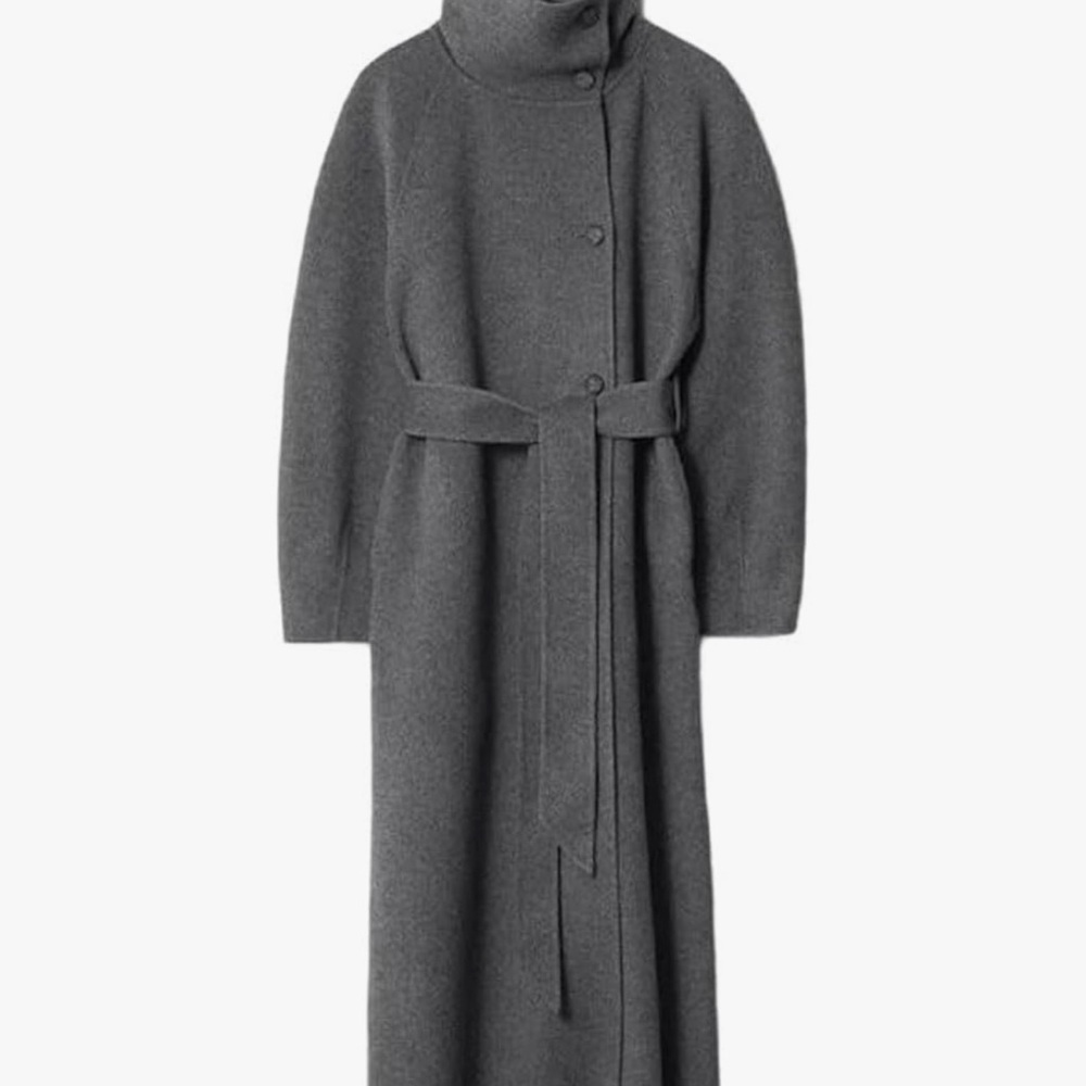 Elegant Gray Long Coat